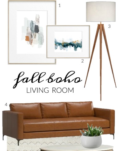 Fall Boho Living Room Inspiration + Paint Changes