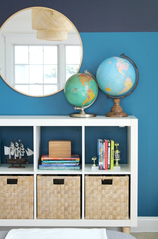 Sherwin-Williams Color of the Year, Playroom Makeover + Modern Color Blocked Wall With Sherwin-Williams