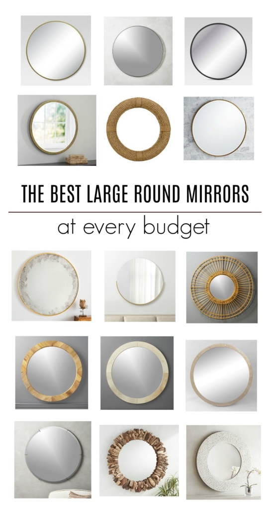 Large Round Mirrors