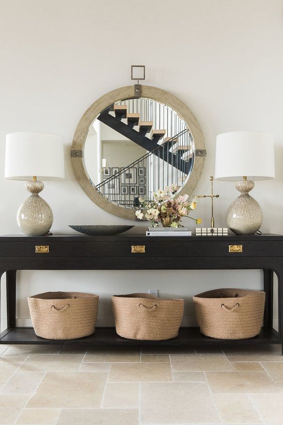 The best large round mirrors at every budget. Image from Studio Mcgee