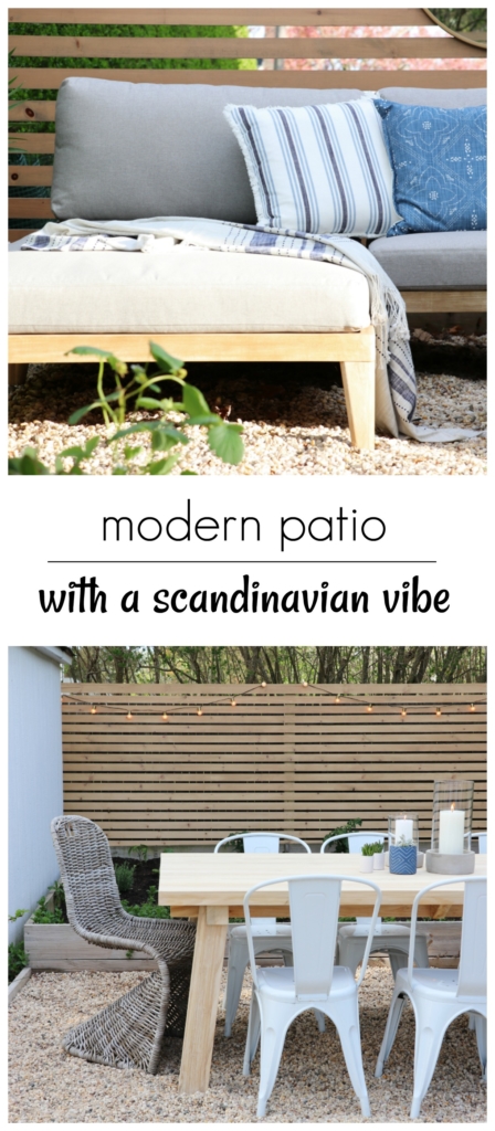 Modern Patio Makeover With a Scandinavian Vibe