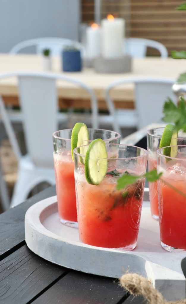 The Best Watermelon Mojitos + Simple Summer Tablescape