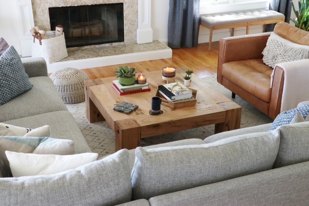 Fall Family Room Tour: Earthy Coastal