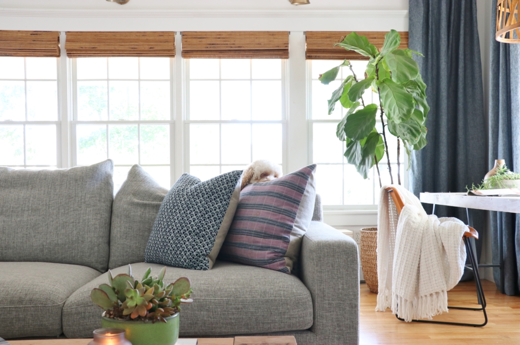 Fall Family Room Tour: Earthy Coastal