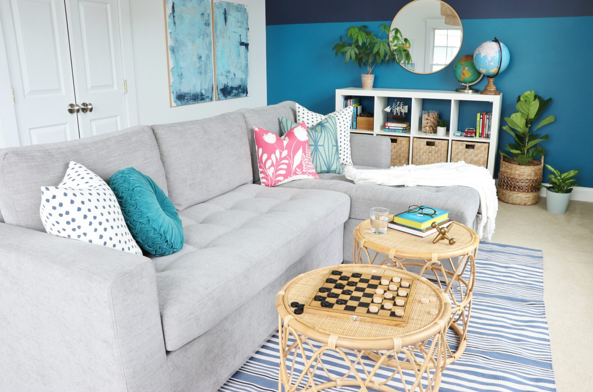 Playroom Reveal New Sectional Article 5 City Farmhouse by Jennifer O