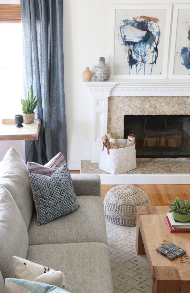 Earthy Coastal Family Room