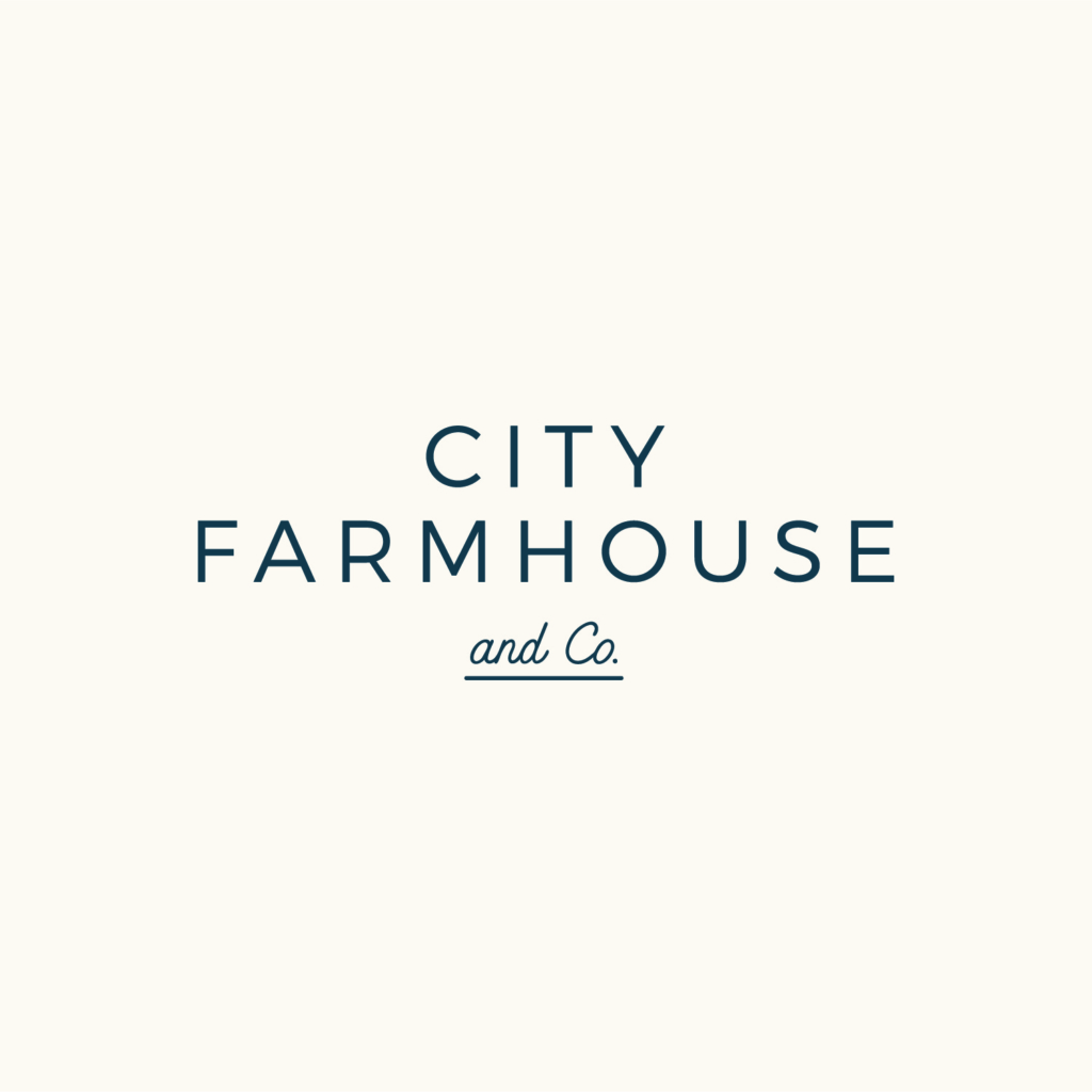 Business Rebranding. Emily Wells Design. New Logo. City Farmhouse.