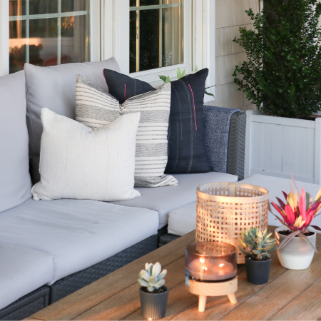 Casual + Cozy Fall Front Porch