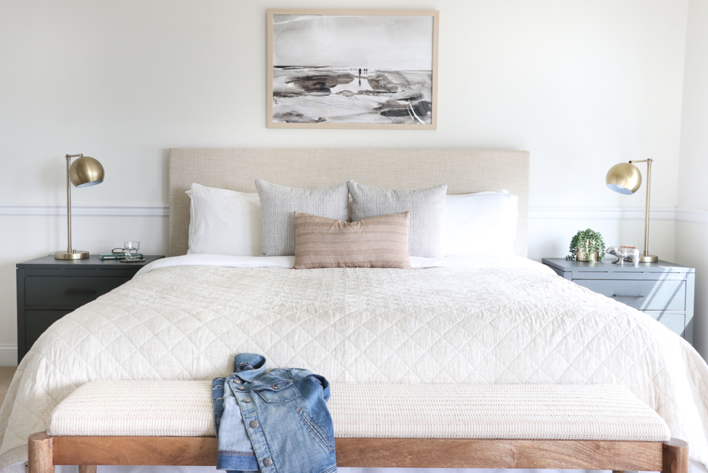 Casual Hamptons Bedroom Reveal-The Look For Less