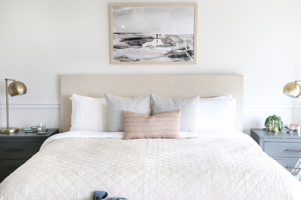 Casual Hamptons Bedroom Reveal-The Look For Less