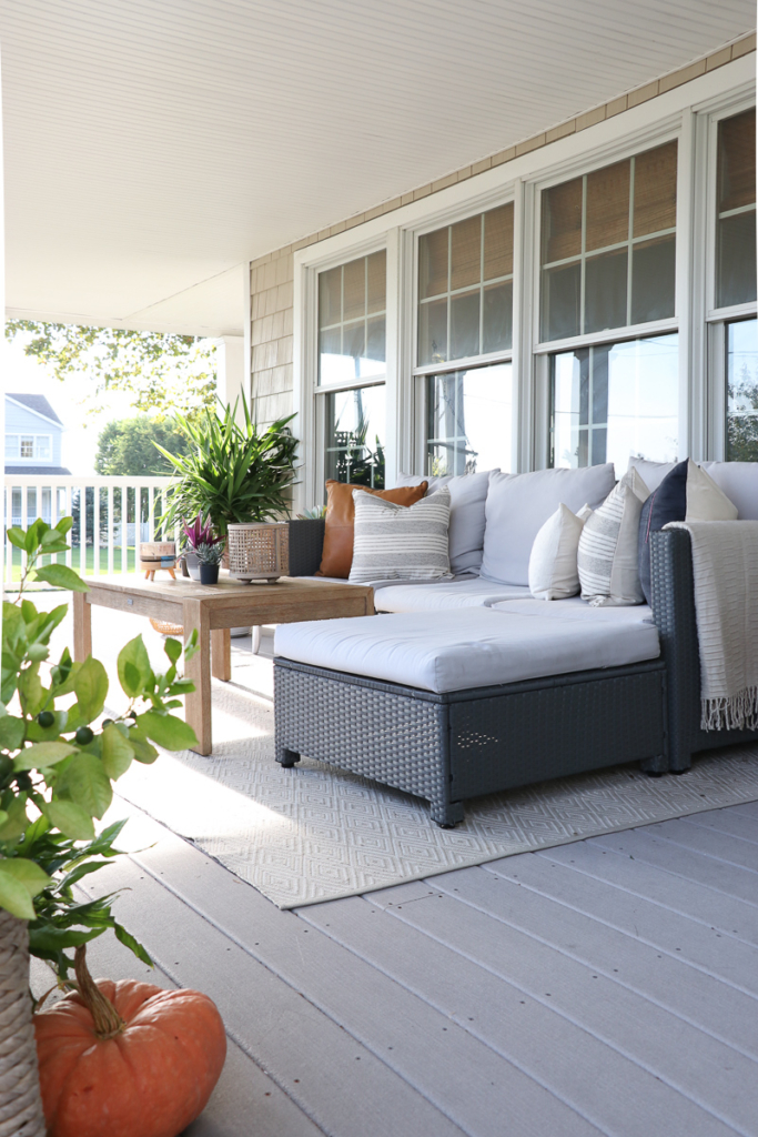 Casual + Cozy Fall Front Porch