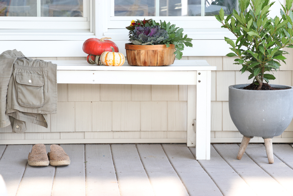 Casual + Cozy Fall Front Porch