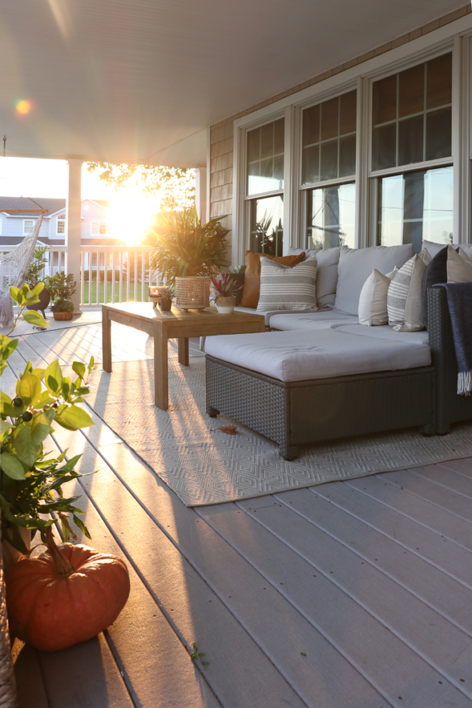 Casual + Cozy Fall Front Porch