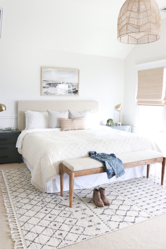 Casual Hamptons Bedroom Reveal-The Look For Less