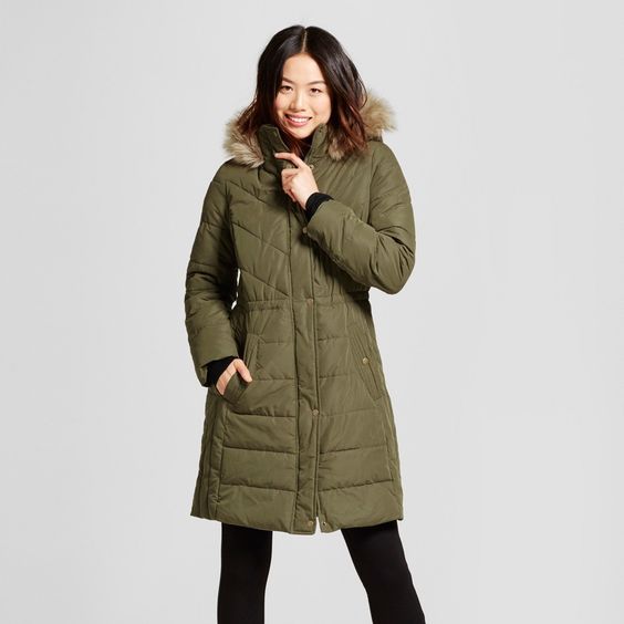Olive Green Puffer Jacket