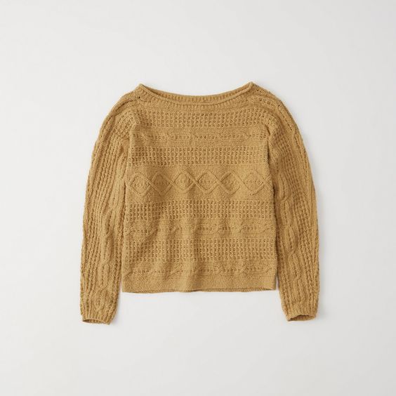 Cable Knit Sweater Ochre
