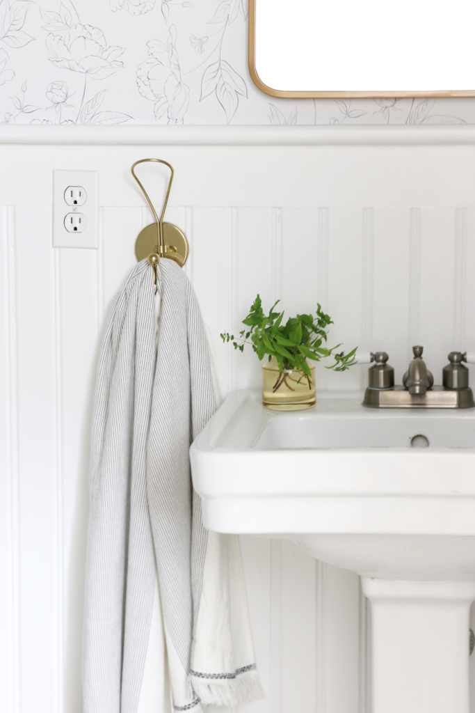 DIY Bathroom Linen Shelves - Ella Claire & Co.