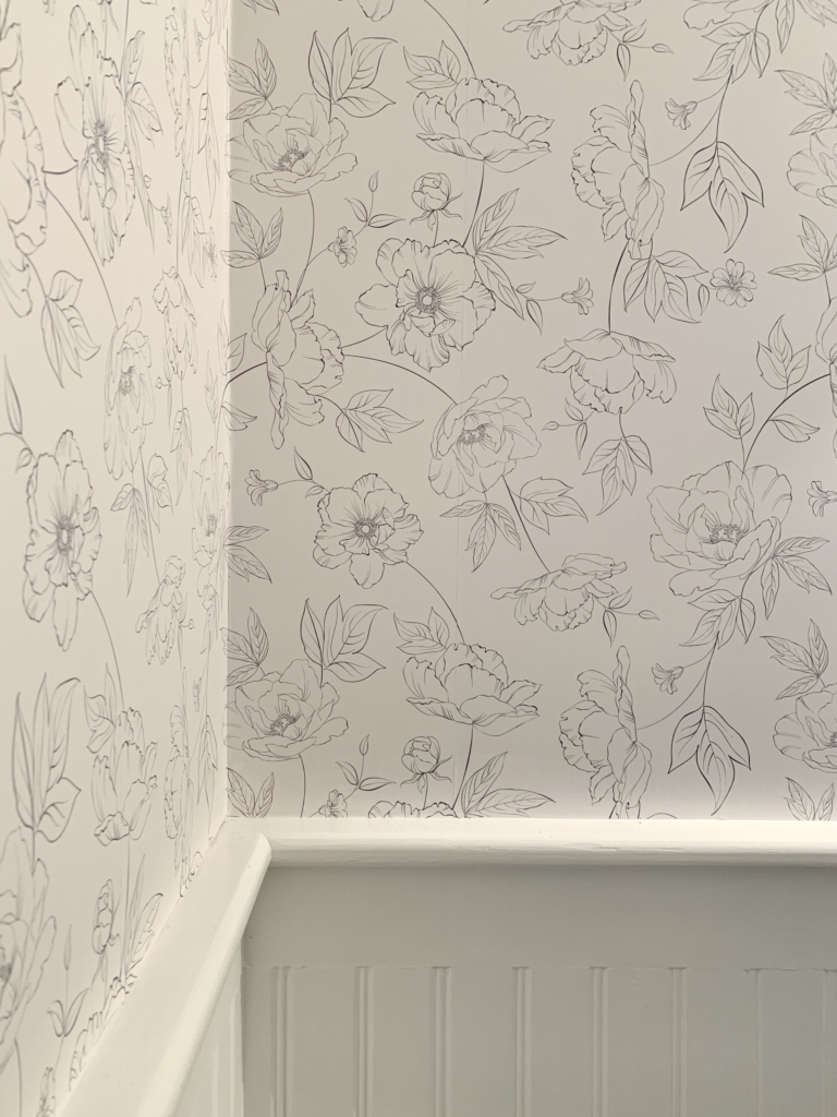 Botanical Bathroom Makeover + The Best Removable Wallpaper-Livettes