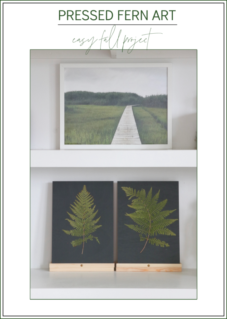 Foraged Style-Pressed Fern Art-A Simple Fall Project Idea