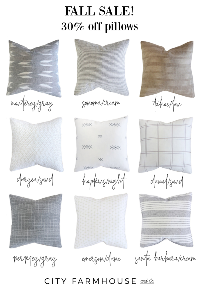 City Farmhouse + Co. Fall Sale-Our Biggest Pillow Sale Yet! Entire Collection 30% off from 9/22-9/29. Use FALLSALE30 at Checkout.