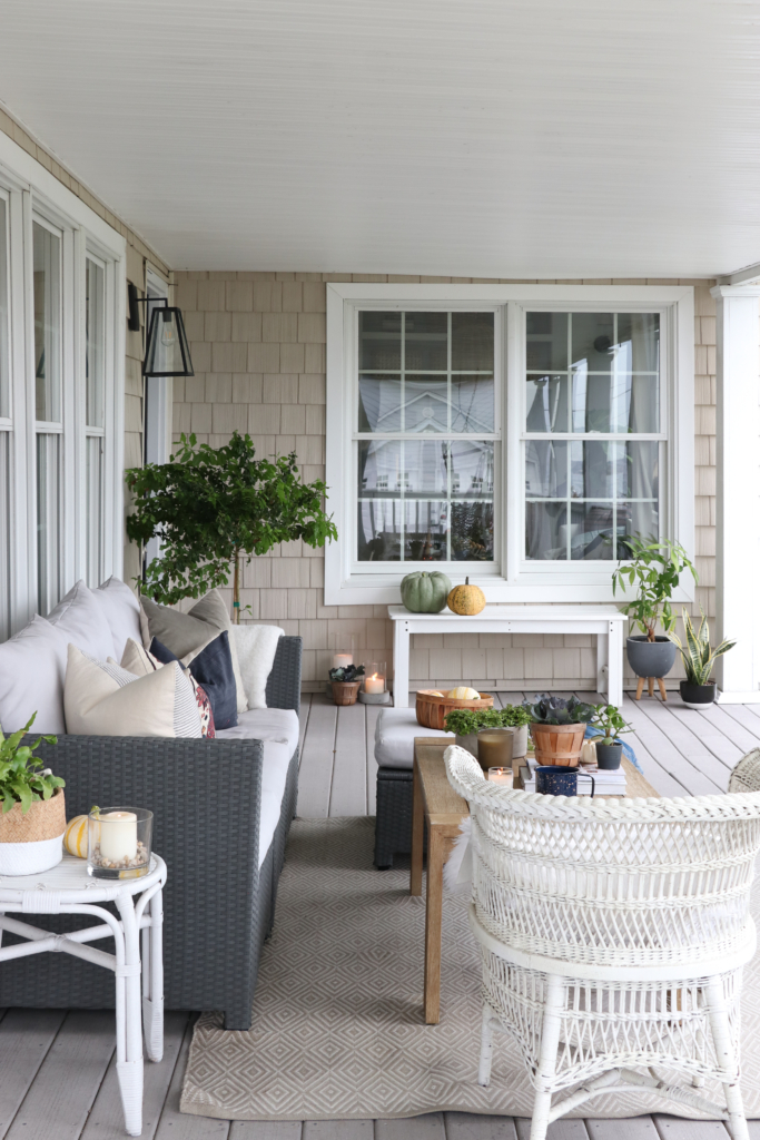 Cozy Coastal Inspired Fall Farmhouse Porch-Part 2