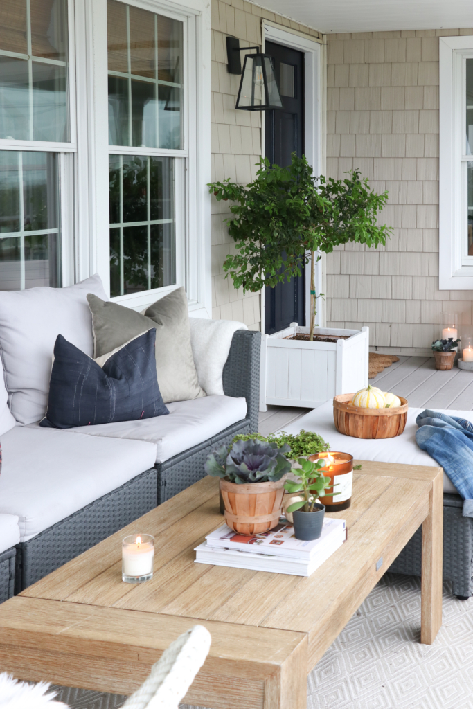 Cozy Coastal Inspired Fall Farmhouse Porch-Part 2