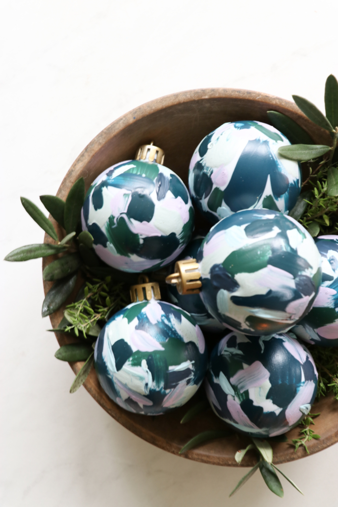 DIY Abstract Ornaments-A Budget Friendly Idea