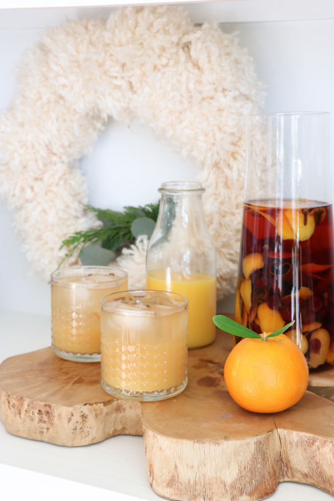 Holiday Entertaining-Spiced Orange Cranberry Spritzer With Holiday Infused Vodka + Gift Idea
