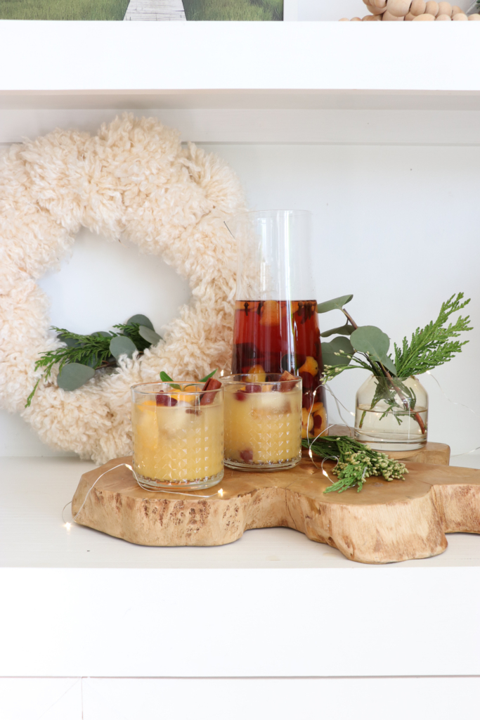 Holiday Entertaining-Spiced Orange Cranberry Spritzer With Holiday Infused Vodka + Gift Idea