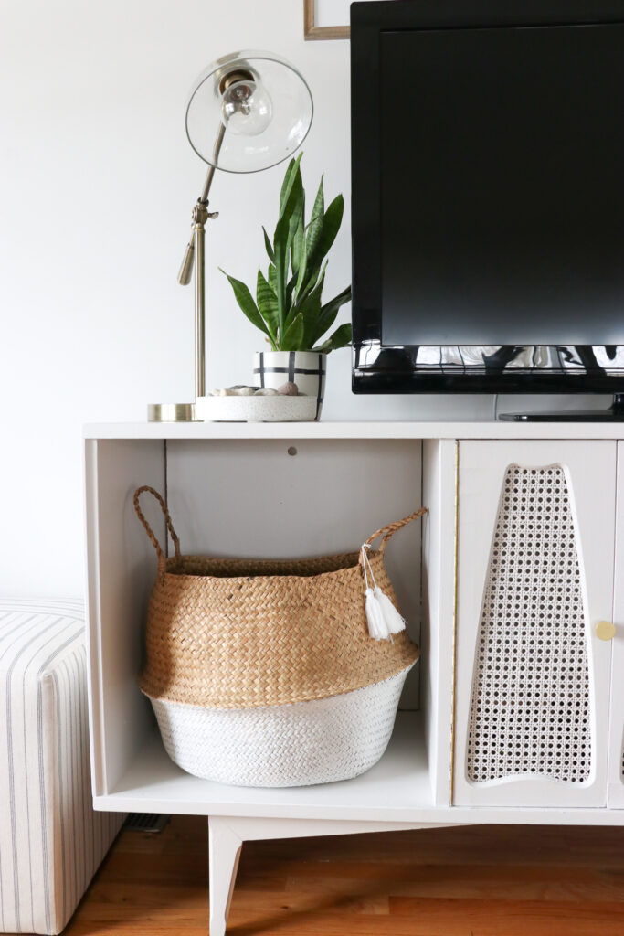 White cane clearance media console