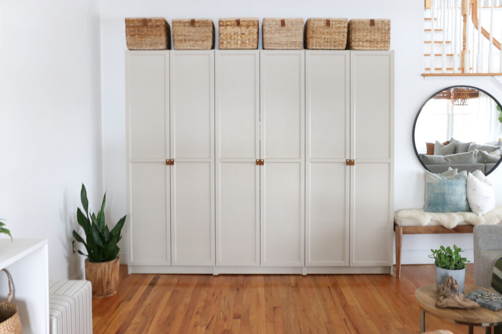 Ikea Hack-Billy Bookcases Turned Into Custom Cabinetry Reveal