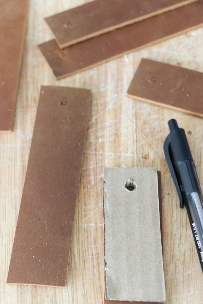 DIY Leather Cabinet Pulls + Billy Bookcase Hack