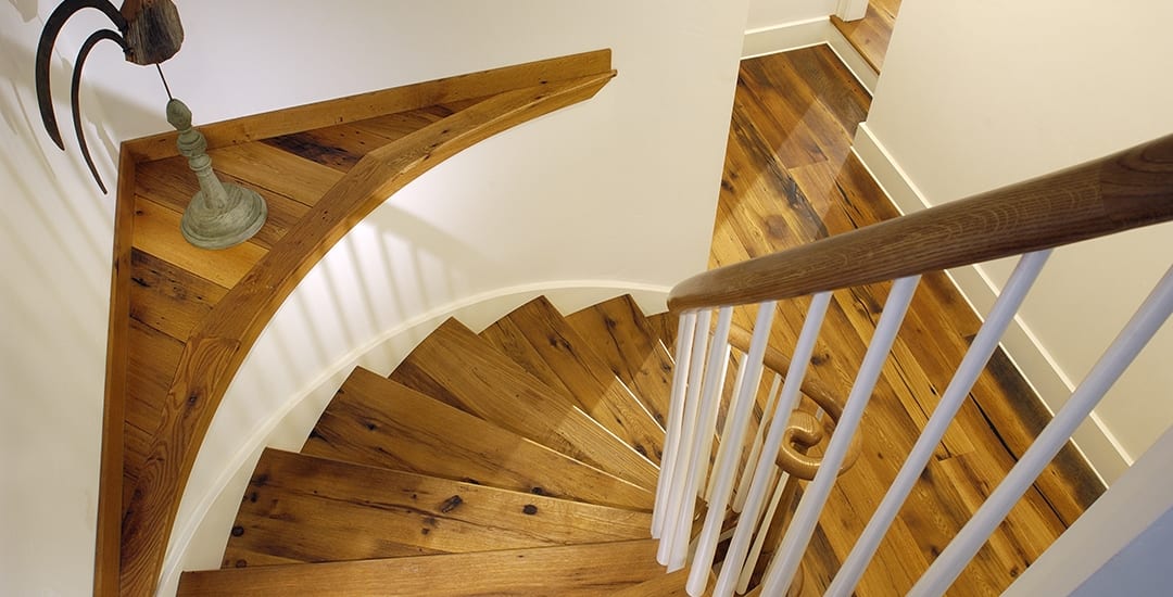 Carlisle Wide Plank Floors. Reclaimed Oak Wood Flooring in Nantucket Home.