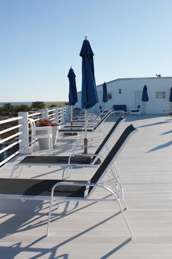 Upper deck at the Ocean Resort Westhampton.