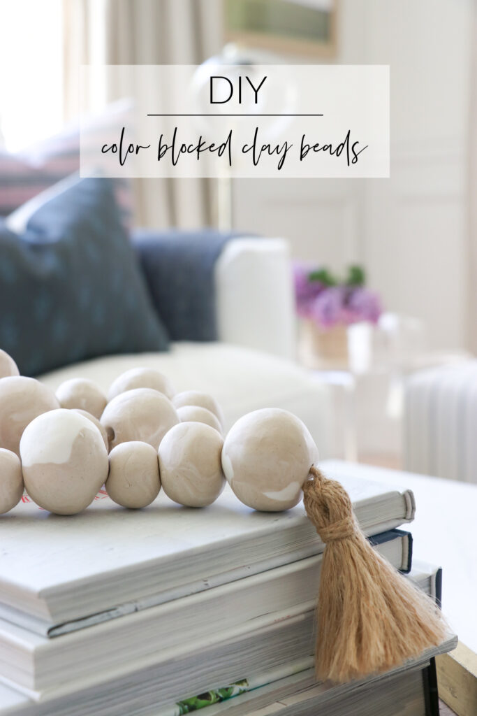 DIY color blocked beads