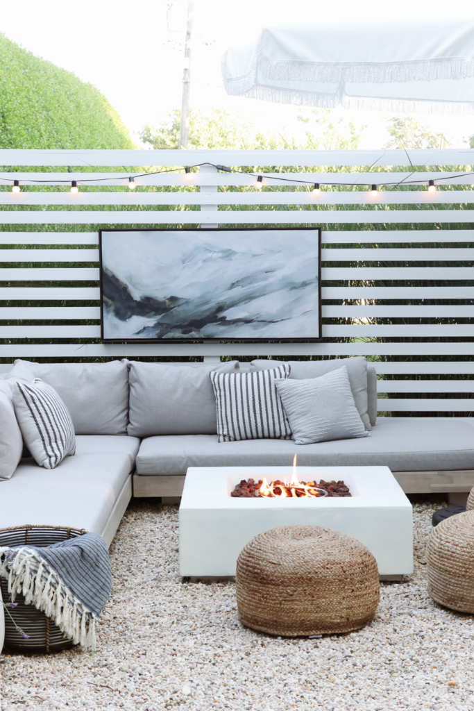 California Casual, Palm Springs Inspired Pea Gravel Patio