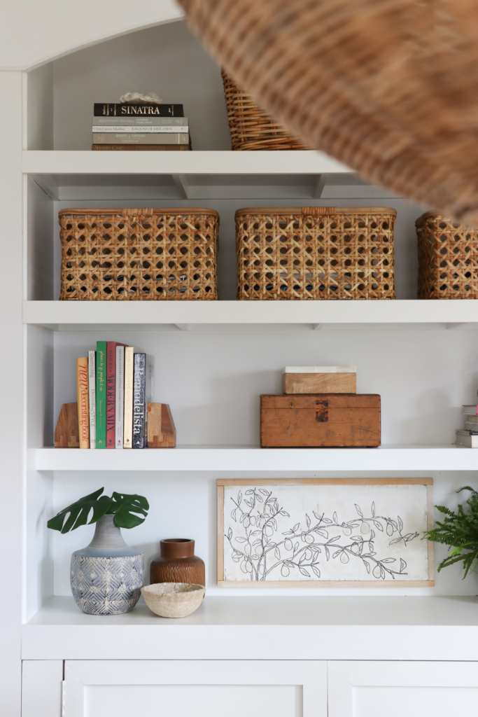 Cozy Fall Den + DIY Concrete Coffee Table. Simple how to make your own stone/plaster mixture. Cozy touches from Target.