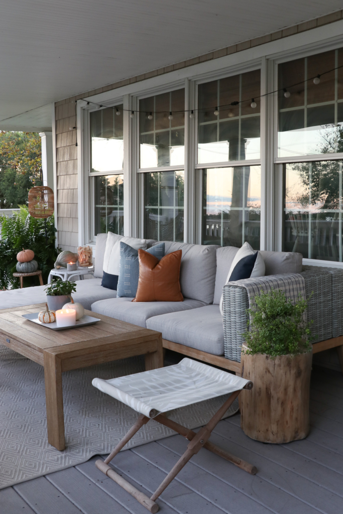 Cozy Fall Porch by Candlelight