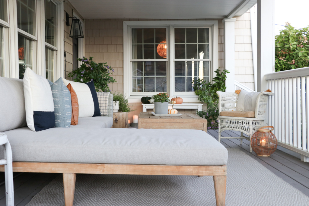 Cozy Fall Porch by Candlelight