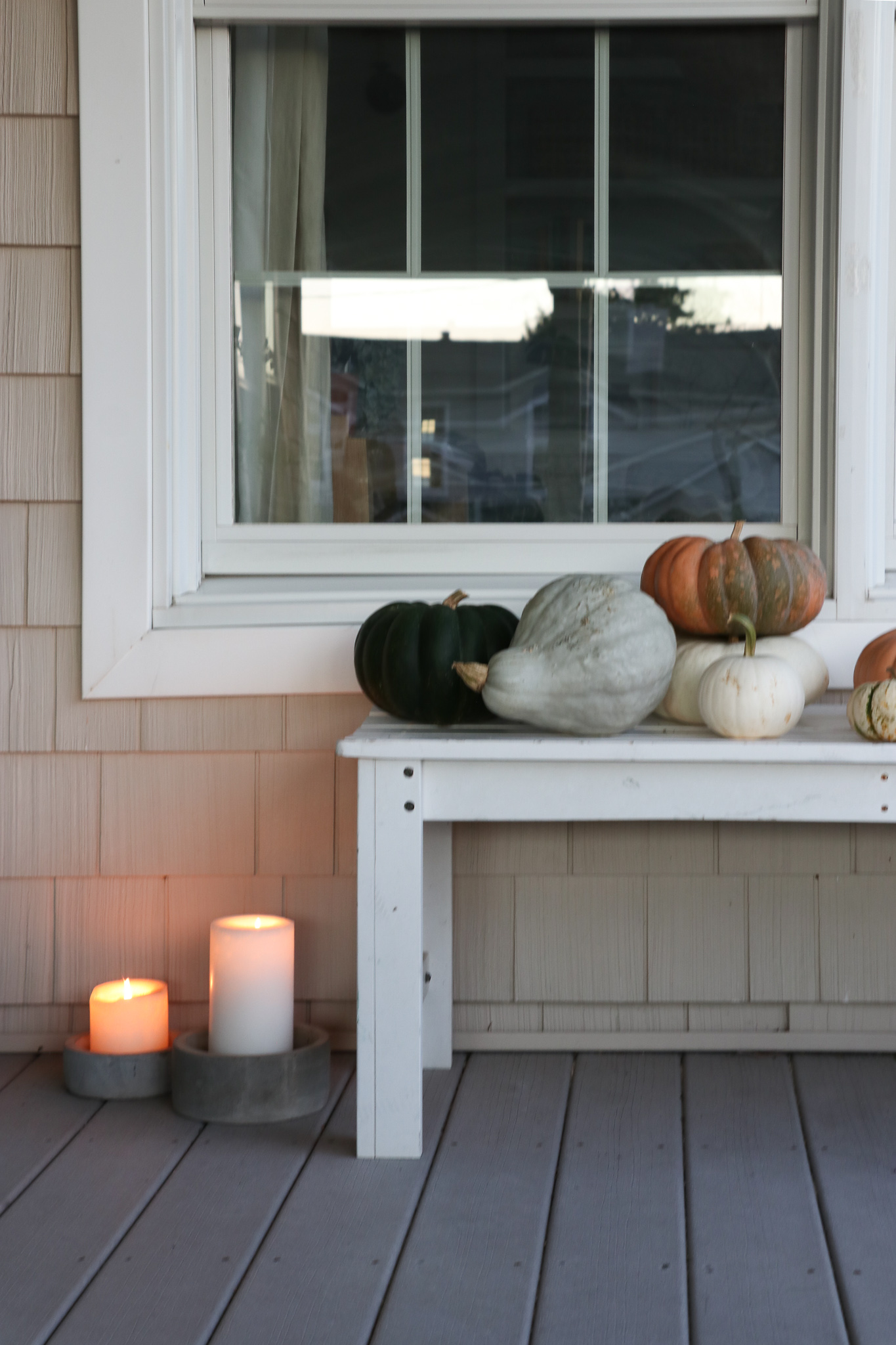 Cozy Fall Porch by Candlelight + Taking Time To Breathe
