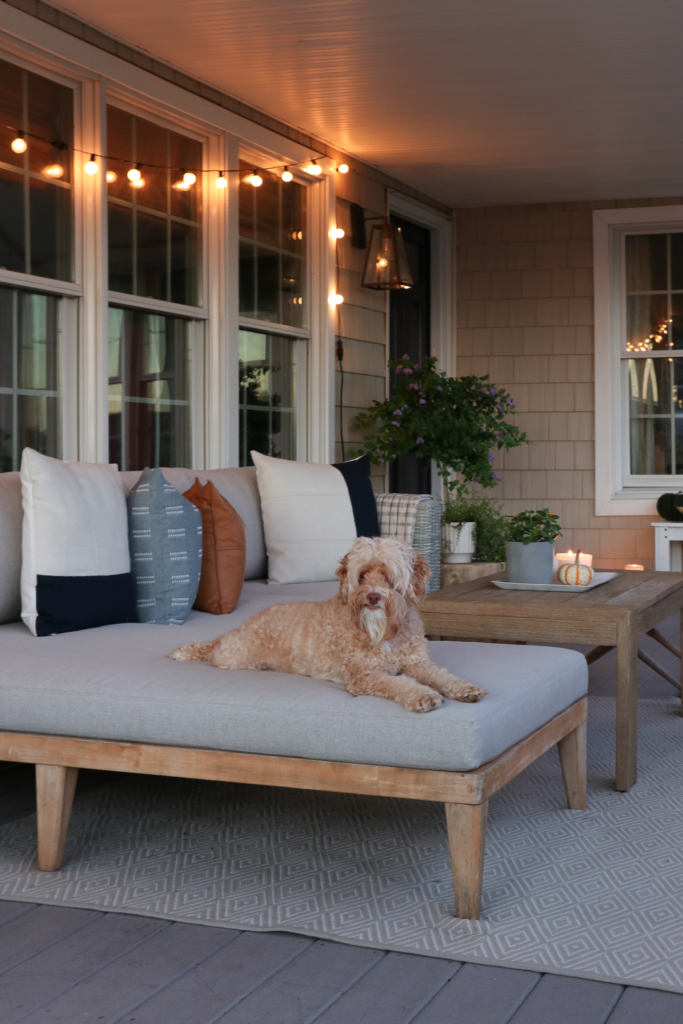 Cozy Fall Porch by Candlelight