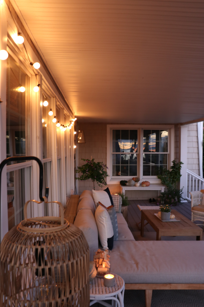 Cozy Fall Porch by Candlelight