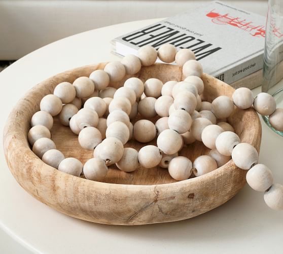 Pottery Barn Wood Bowl. Aspen Holiday-This Year's Christmas Concept.