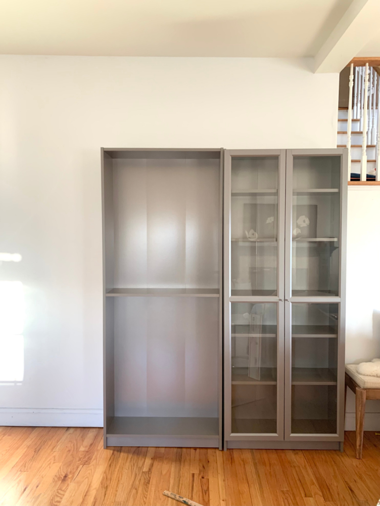 Billy Bookcase Hack-Arched European Inspired Cabinet With Fluted Doors