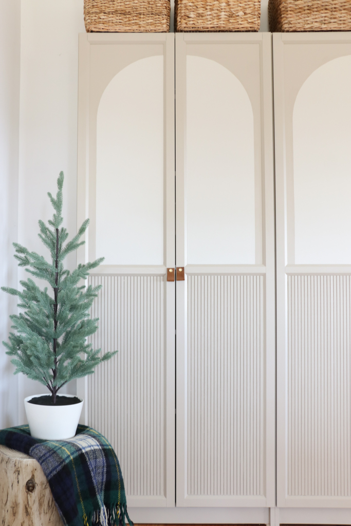 Billy Bookcase Hack-Arched European Inspired Cabinet With Fluted Doors