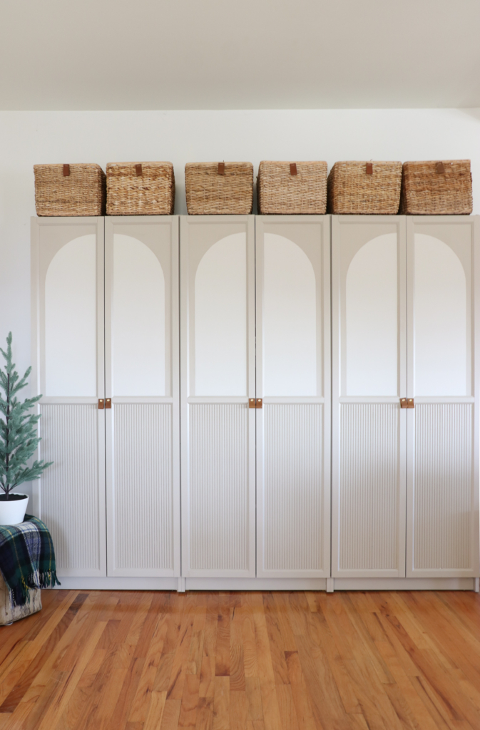 Billy Bookcase Hack-Arched European Inspired Cabinet With Fluted Doors