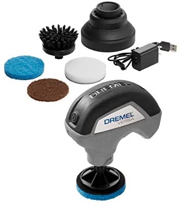 Dremel Versa Cleaning Tool- Grout Brush- Bathroom Shower Scrub- Kitchen & Bathtub Cleaner- Power Scrubber