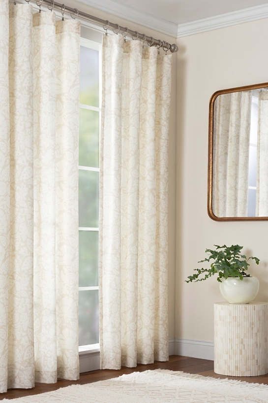 Floral Cream Curtains Anne Selke