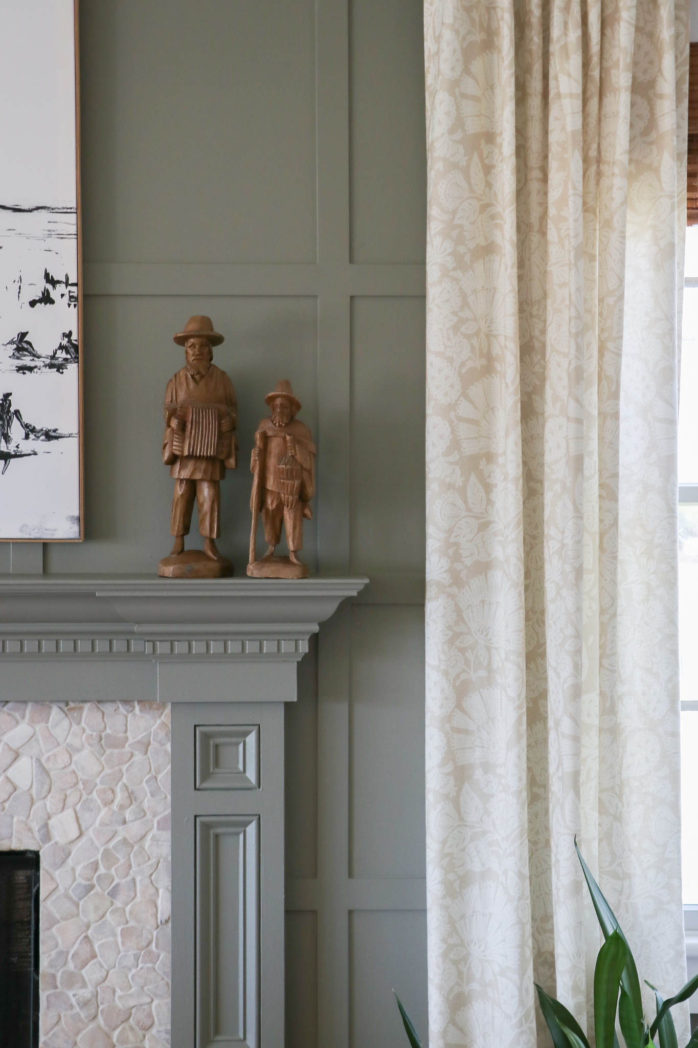 Family Room Reveal-Bridgerton Meets the Long Island Coast. Rug Malta/Natural by Annie Selke. Antionette drapes and pillows by Annie Selke. Paint is Desert Twilight Benjamin Moore.