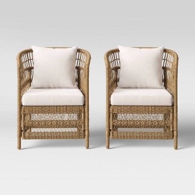 Target Outdoor Living-Rattan Club Chairs